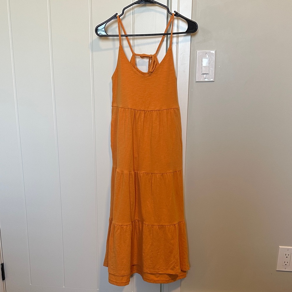 Old Navy Spaghetti Strap Maxi Dress in Orange